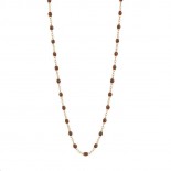 GIGI CLOZEAU Collier Classique Gigi Or rose Résine chocolat B1GI001R0642