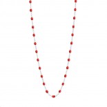 GIGI CLOZEAU Collier Classique Gigi Or blanc Résine coquelicot B1GI001G3150