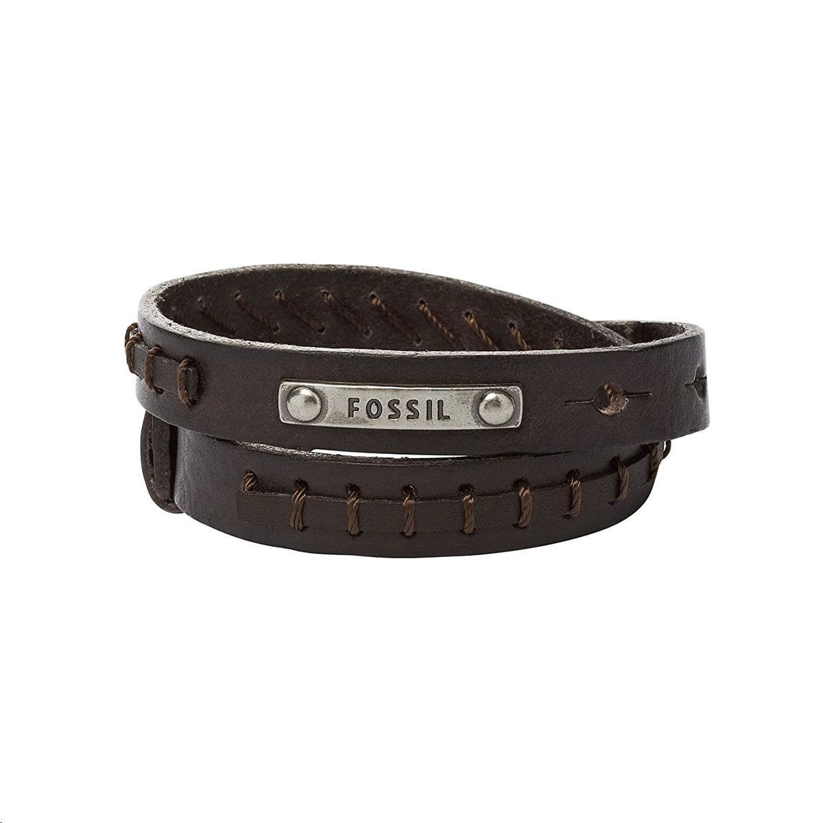 FOSSIL Bracelet Cuir Brun JF87354040