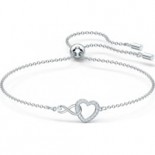 SWAROVSKI Bracelet Infinity Heart Métal argenté Cristaux blancs 5524421