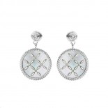 FOSSIL Boucles d’oreilles Fleurette Nacre Acier JF03538040