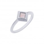 SAUNIER GROUP ALTESSE Bague Marqueterie Argent et Nacre 70383701108054