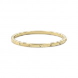 FOSSIL Bracelet jonc Sutton Shine Bright Acier Doré jaune JF03872710