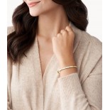 FOSSIL Bracelet jonc Sutton Shine Bright Acier Doré jaune JF03872710