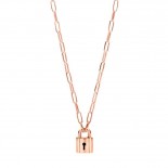 Collier Cadenas Argent Plaqué or rose