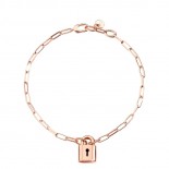 Bracelet Cadenas Argent Plaqué or rose