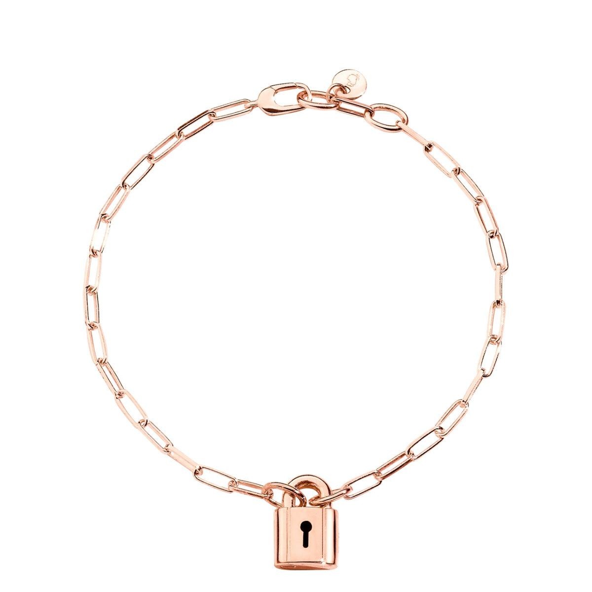 Bracelet Cadenas Argent Plaqué or rose
