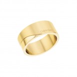 Calvin Klein Bague Timeless Minimal Circular Acier doré 35000199