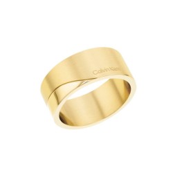 Bague Timeless Minimal Circular Acier doré