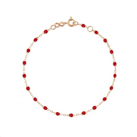 GIGI CLOZEAU Bracelet Classique Gigi Or rose Résine rubis B3GI001R32