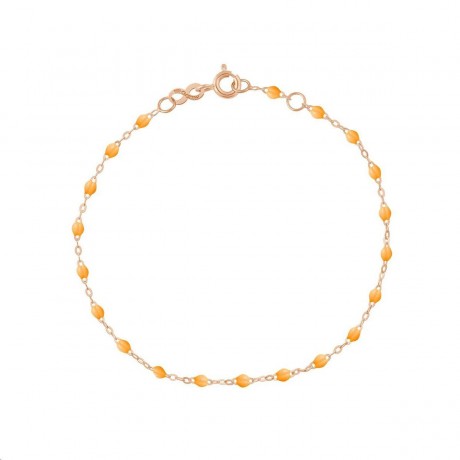 GIGI CLOZEAU Bracelet Classique Gigi Or rose Perles de résine mandarine B3GI001R44