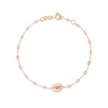 GIGI CLOZEAU Bracelet Madone Or rose Résine rose bébé B3VI004R28