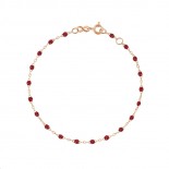 GIGI CLOZEAU Bracelet Classique Gigi Or rose Résine rouge B3GI001R3017