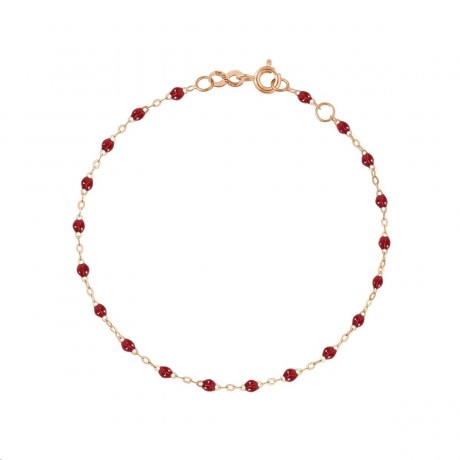 GIGI CLOZEAU Bracelet Classique Gigi Or rose Résine rouge B3GI001R3017