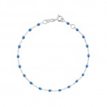 GIGI CLOZEAU Bracelet Classique Gigi Or blanc Résine bleu fluo B3GI001G04