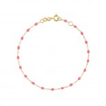GIGI CLOZEAU Bracelet Classique Gigi Or jaune Résine rose fluo B3GI001J2917