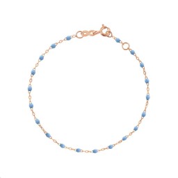 Bracelet Classique Gigi Or rose Résine bleu ciel