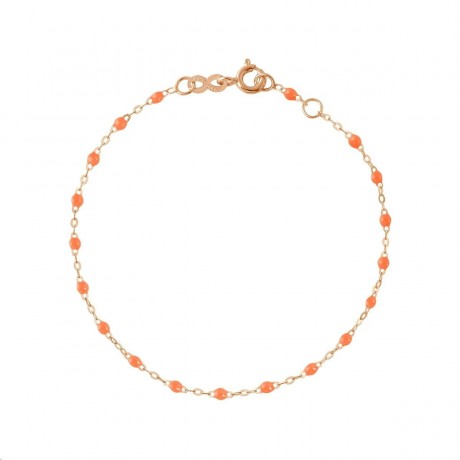 GIGI CLOZEAU Bracelet Classique Gigi Or rose Résine orange fluo B3GI001R13