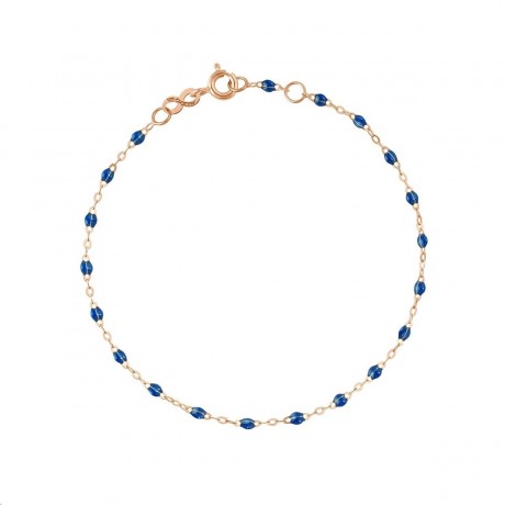 GIGI CLOZEAU Bracelet Classique Gigi Or rose Résine bleu saphir B3GI001R14