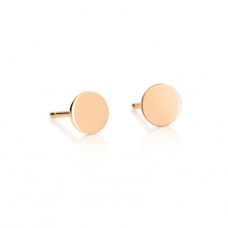 GINETTE NY Boucles d'oreilles Mini Ever Disc Or rose BOMEV