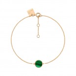 GINETTE NY Bracelet Mini Ever Or rose Malachite BEVEM3