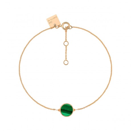 GINETTE NY Bracelet Mini Ever Or rose Malachite BEVEM3