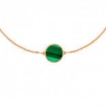 GINETTE NY Bracelet Mini Ever Or rose Malachite BEVEM3