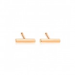 GINETTE NY Boucles d'oreilles Gold Strip Or rose BOGS