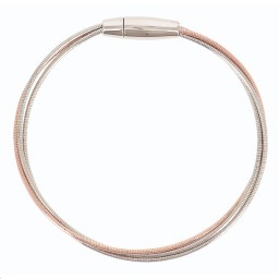 Bracelet DNA Doré Rose 3 Cables