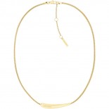 Calvin Klein Collier Elongated Drops doré 40 à 45 cm 35000339