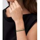 FOSSIL Bracelet All Stacked Up Acier doré Malachite JF04541710