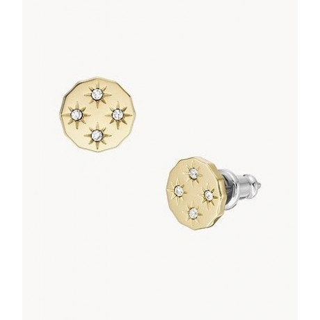 FOSSIL Boucles d'oreilles Sadie Acier doré JF04381710