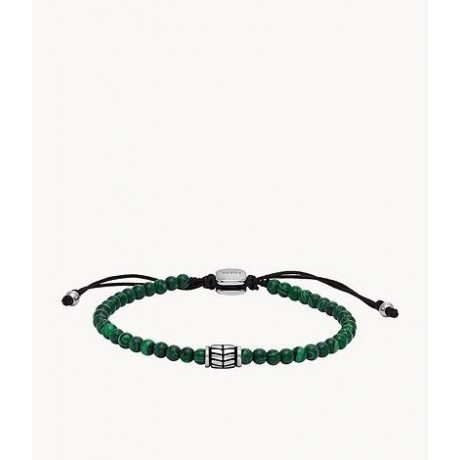 FOSSIL Bracelet de perles Acier Malachite reconstituée JF04415040