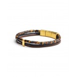 GEMINI (ICE WATCH) Bracelet Triplux 3 Colors Oeil de tigre 2 mm TX4