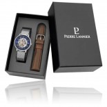 PIERRE LANNIER Coffret Montre 42 mm Automatique + Bracelet cuir 391C168