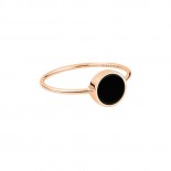 GINETTE NY Bague Mini Ever Or rose Onyx REVEO