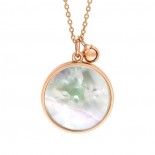 GINETTE NY Collier Ever Disc Or rose Nacre MA01P