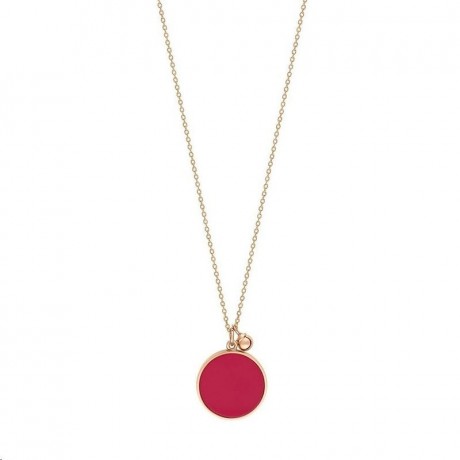 GINETTE NY Collier Ever Disc Or rose Corail MA01C
