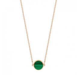 Collier Ever Or Rose Malachite