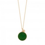 GINETTE NY Collier Ever Disc Or rose Jade EVEJ