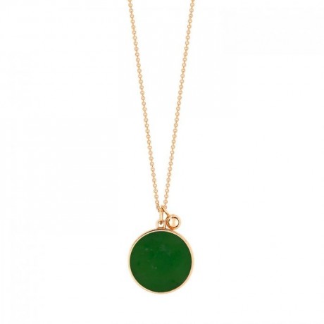 GINETTE NY Collier Ever Disc Or rose Jade EVEJ