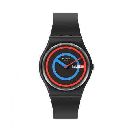 Swatch The January Collection - Circling Black 34 mm Quartz SO28B706