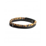 GEMINI (ICE WATCH) Bracelet Double Tiger Oeil de Tigre 4 mm O35