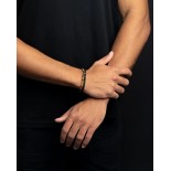 GEMINI (ICE WATCH) Bracelet Double Tiger Oeil de Tigre 4 mm O35