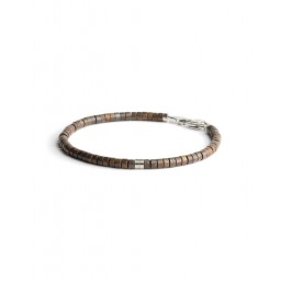 Bracelet Sphera Brown Bronzite Titane 2 mm