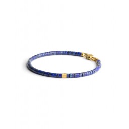 Bracelet Sphera Blue Lapis Lazuli Titane 2 mm