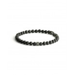 GEMINI (ICE WATCH) Bracelet Hexa Mat Black Agate Titane 6 mm N21