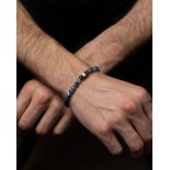 GEMINI (ICE WATCH) Bracelet Gem Indigo Agate Bleue 6 mm GSIX9