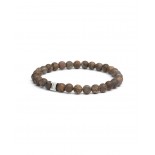 GEMINI (ICE WATCH) Bracelet Gem Mat Brown Bronzite 6 mm GSIX8