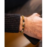 GEMINI (ICE WATCH) Bracelet Gem Lucky Tiger Oeil de Tigre 6 mm GSIX5